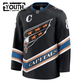 Lapsille NHL Washington Capitals Pelipaita Fanatics Premium Alexander Ovechkin 2024-25 Kolmas Musta